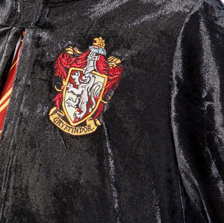 Déguisement luxe Harry Potter Cape + cravate + baguette + lunettes – Image 4