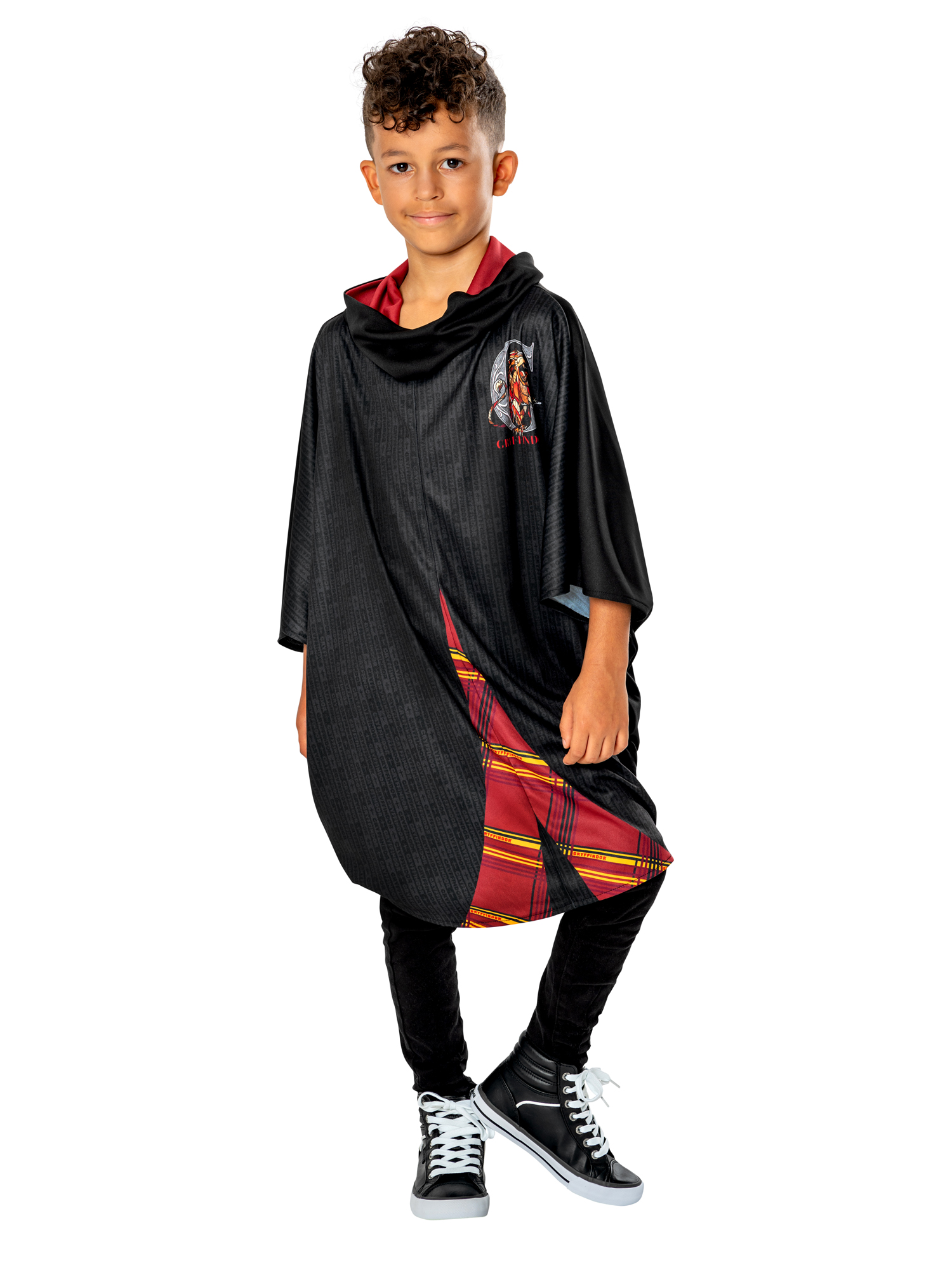 Déguisement luxe Harry Potter Cape à col roulé + baguette + lunettes – Image 5