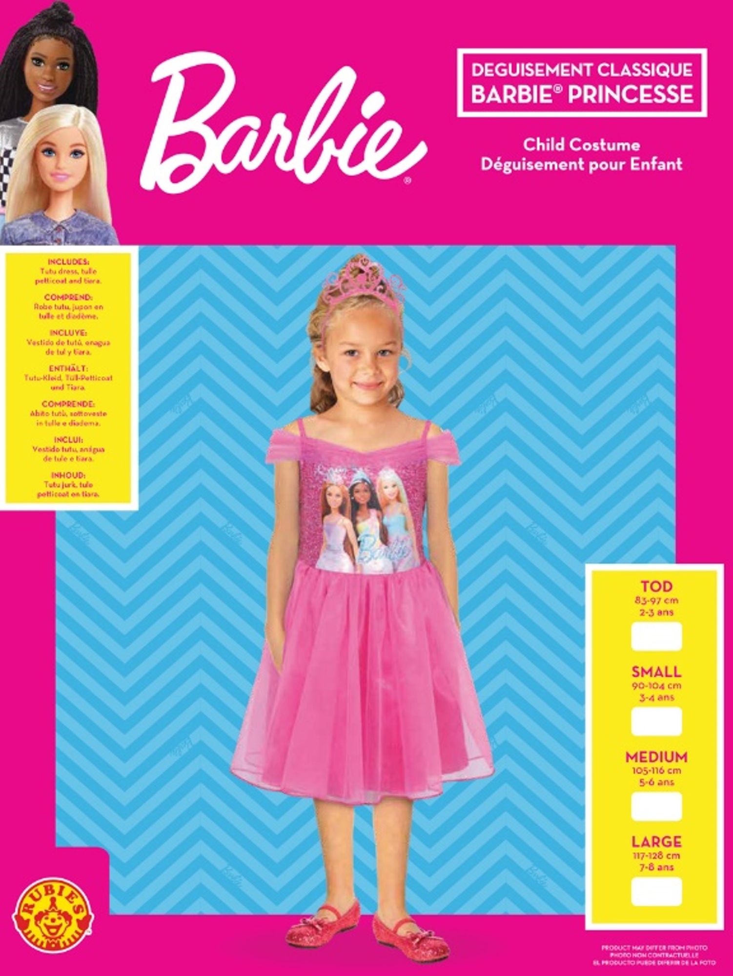 Déguisement classique Barbie princesse – Image 3