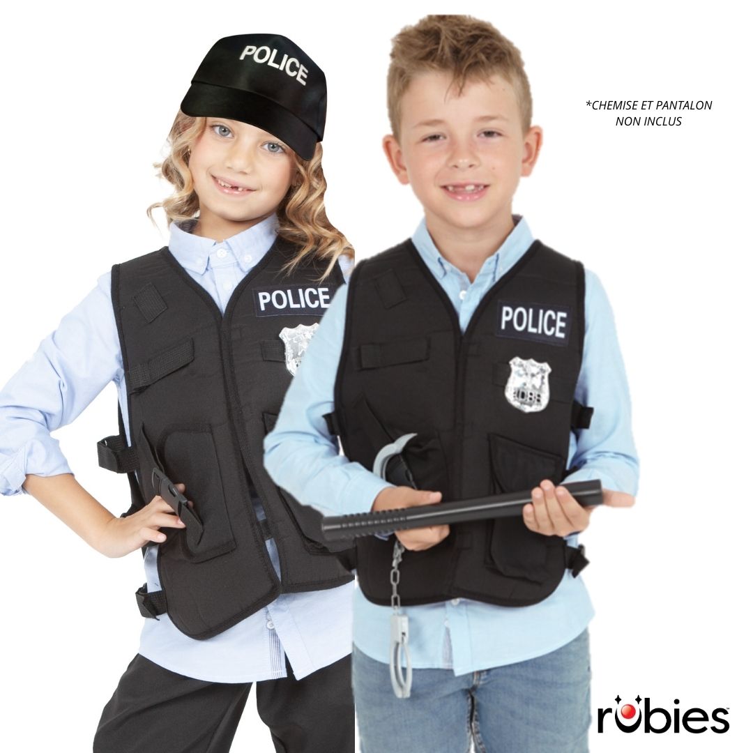 Kit de déguisement top et accessoires Policier (5-8 ans) – Image 3