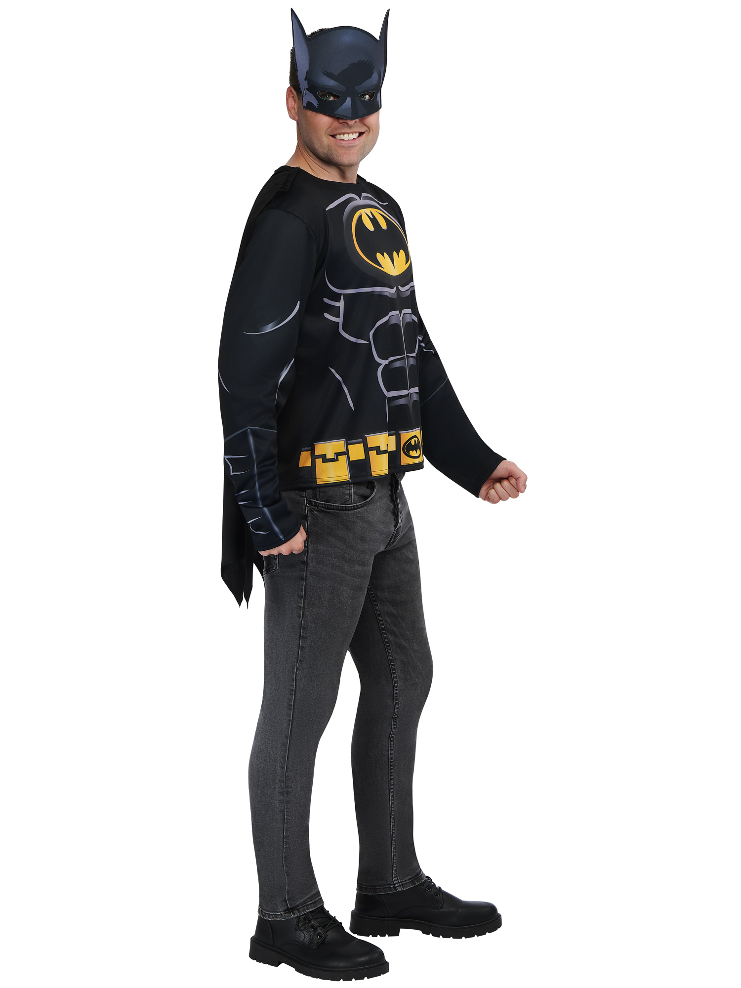 Kit de déguisement top et masque adulte Batman - Taille unique M/L – Image 3