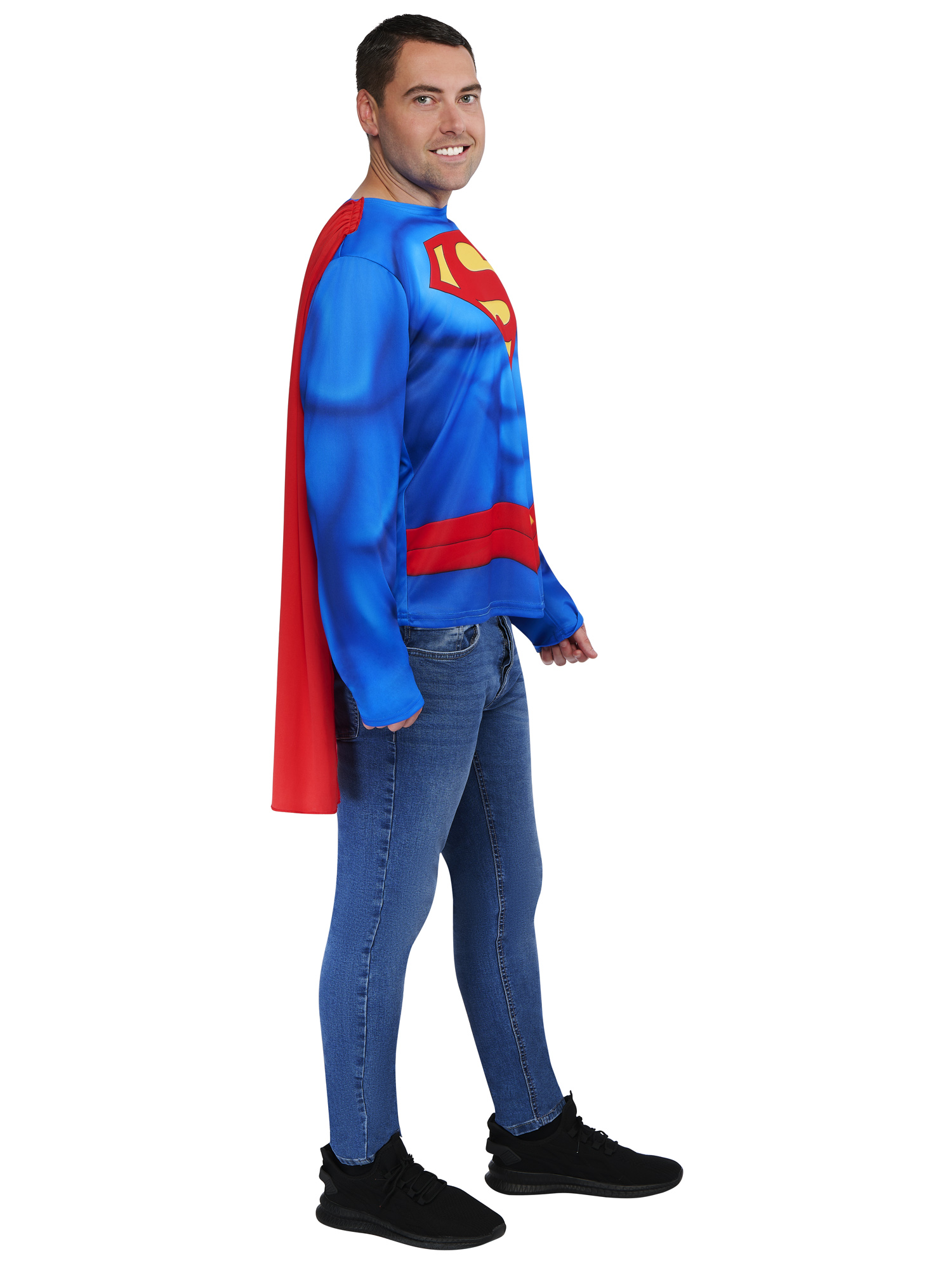 Kit de déguisement top et cape adulte Superman - Taille unique M/L – Image 3