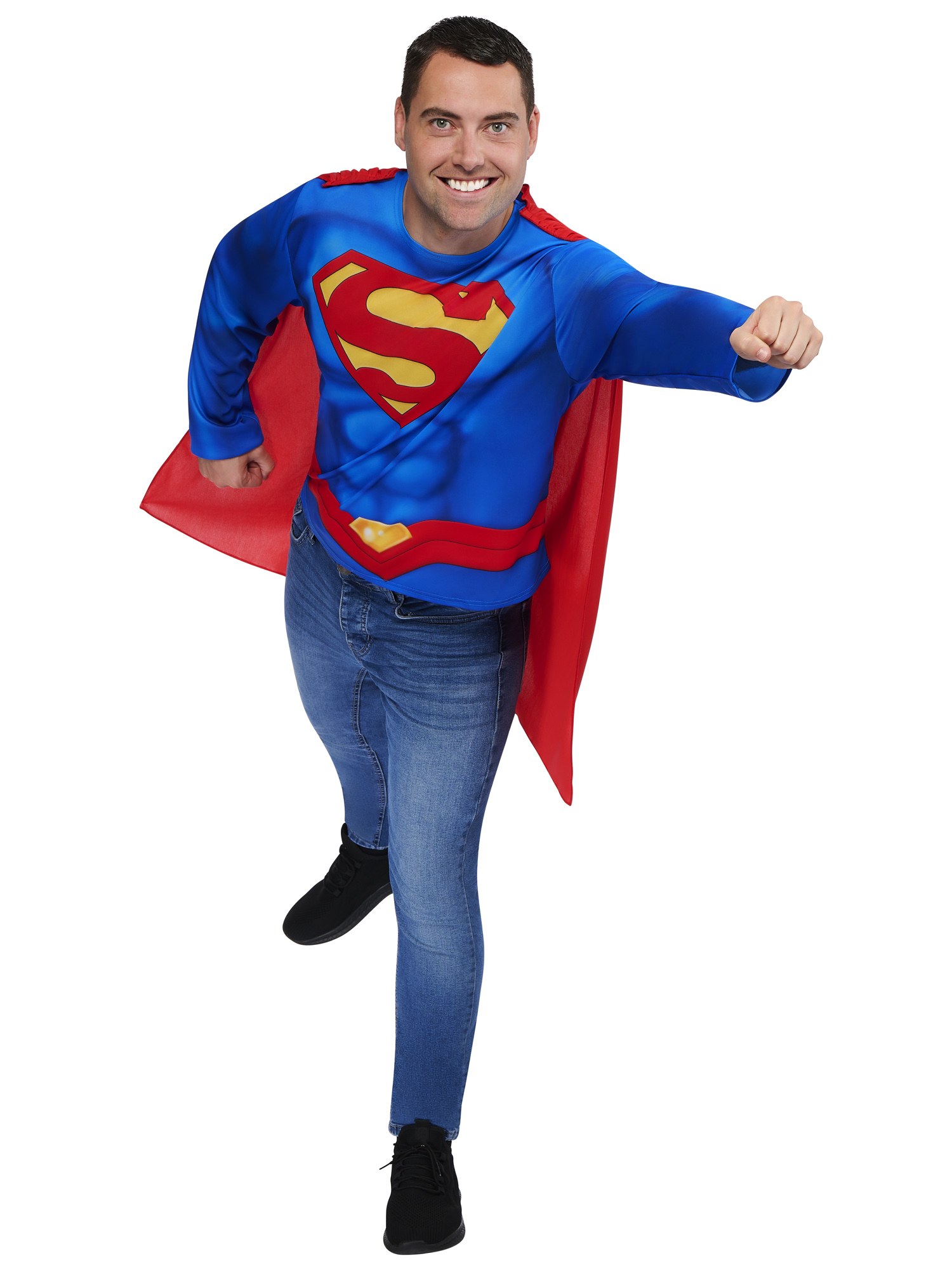 Kit de déguisement top et cape adulte Superman - Taille unique M/L – Image 6