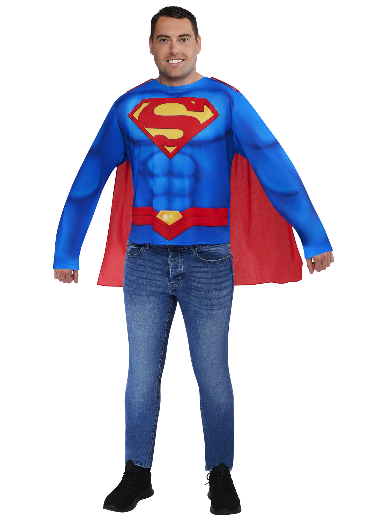 Kit de déguisement top et cape adulte Superman - Taille unique M/L – Image 7