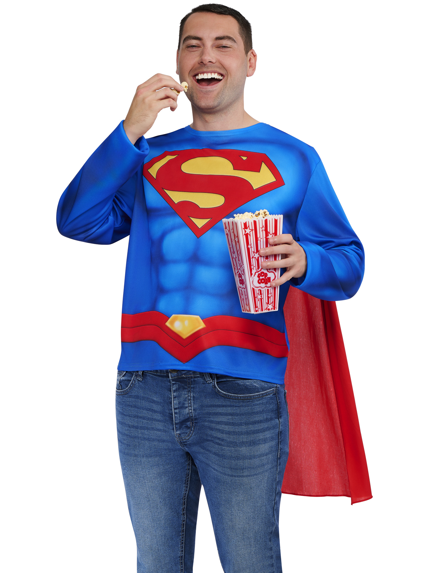 Kit de déguisement top et cape adulte Superman - Taille unique M/L – Image 8