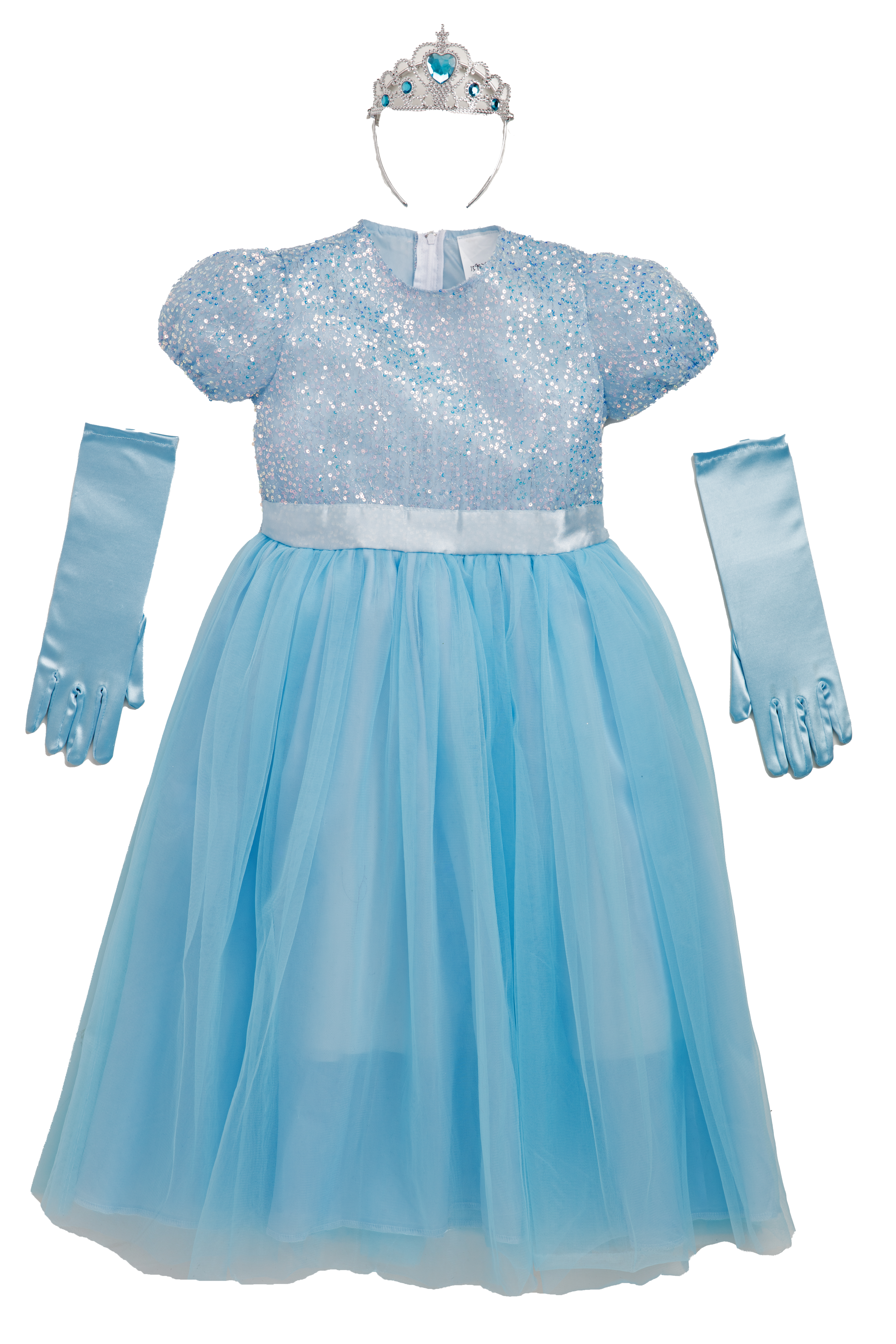 Déguisement robe de Princesse Lumineuse Bleue – Image 3