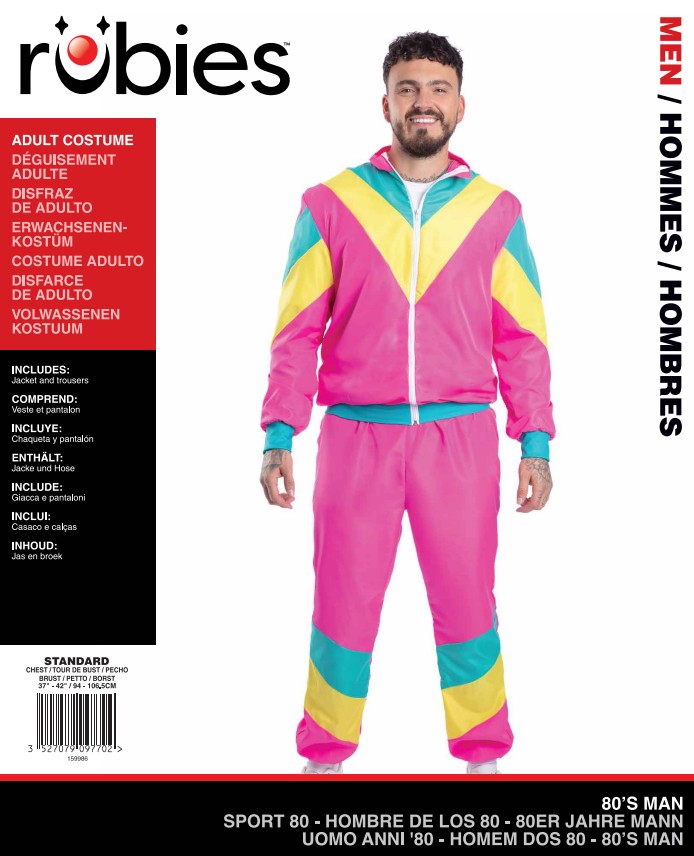 Déguisement sport 80 Homme - L – Image 5