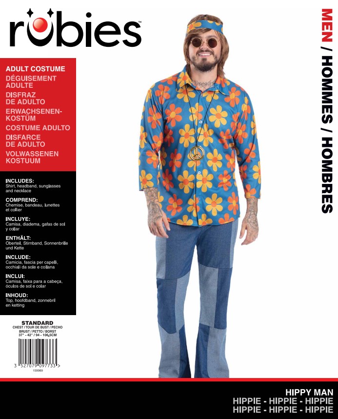 Déguisement Hippie Homme - L – Image 5