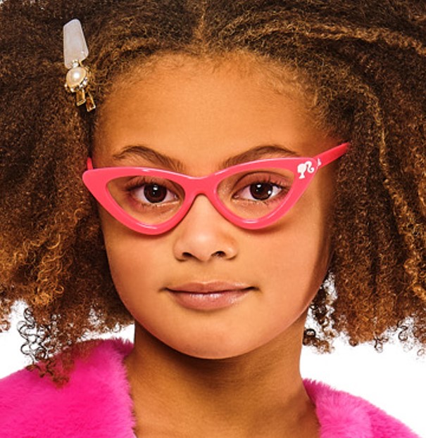 Set veste en fourrure et lunettes fashion Barbie taille unique 5-8 ans – Image 5