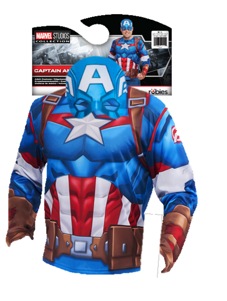 Kit de déguisement top et masque adulte Captain America - Taille unique M/L – Image 8