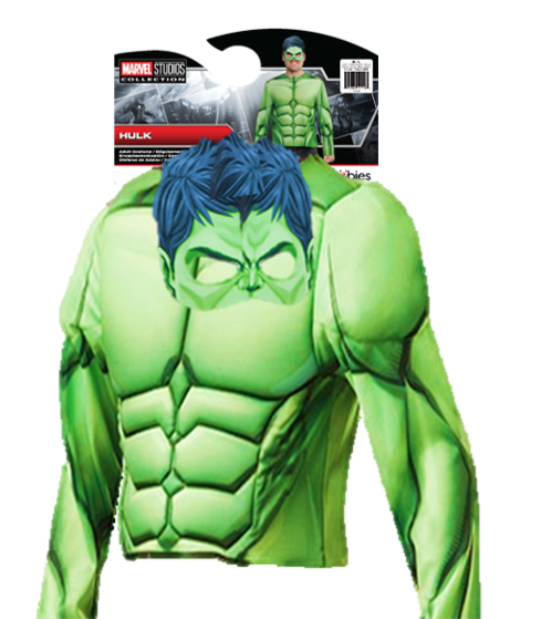 Kit de déguisement top et masque adulte Hulk - Taille unique M/L – Image 7