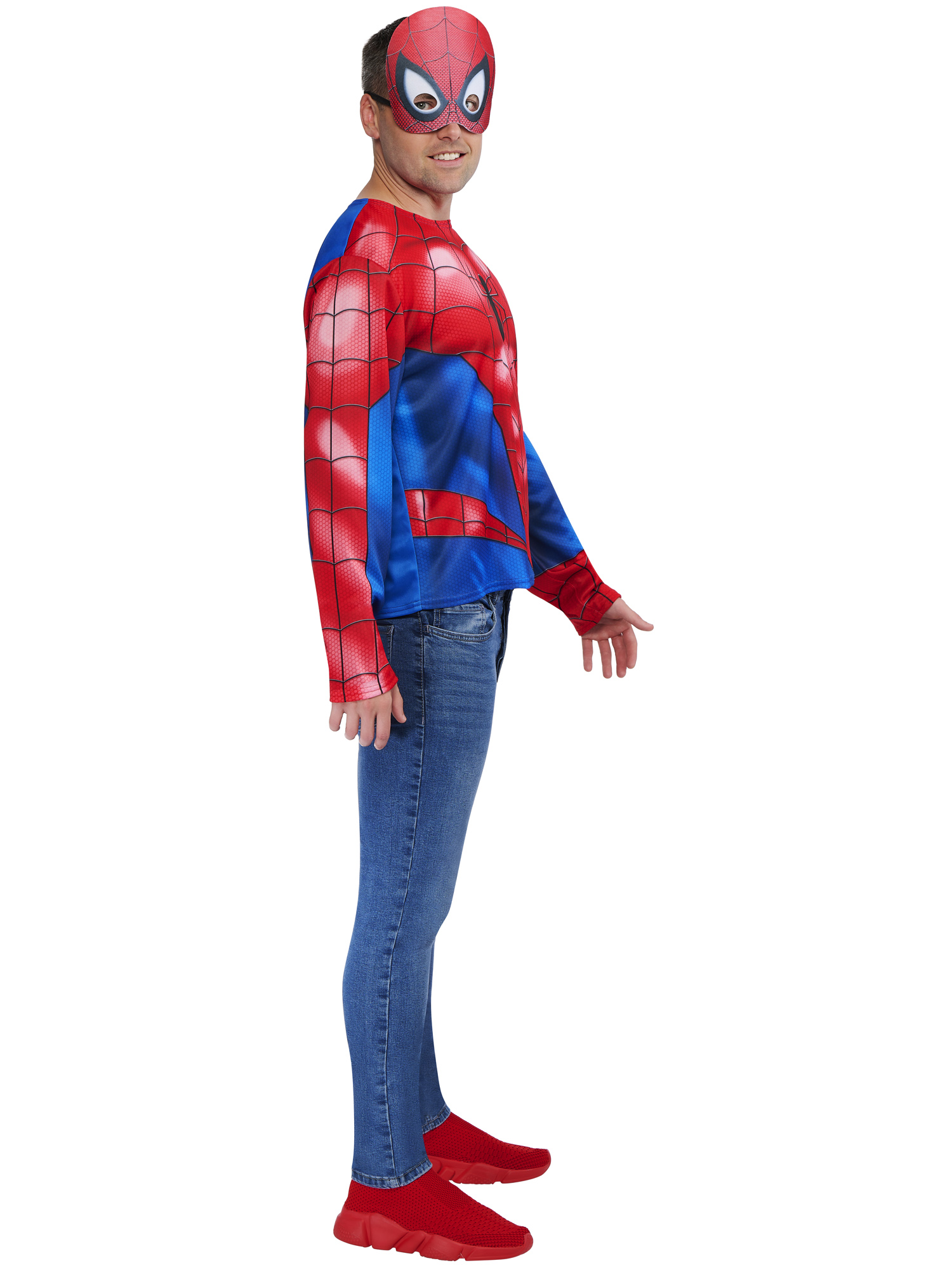 Kit de déguisement top et masque adulte Spider-Man - Taille unique M/L – Image 3