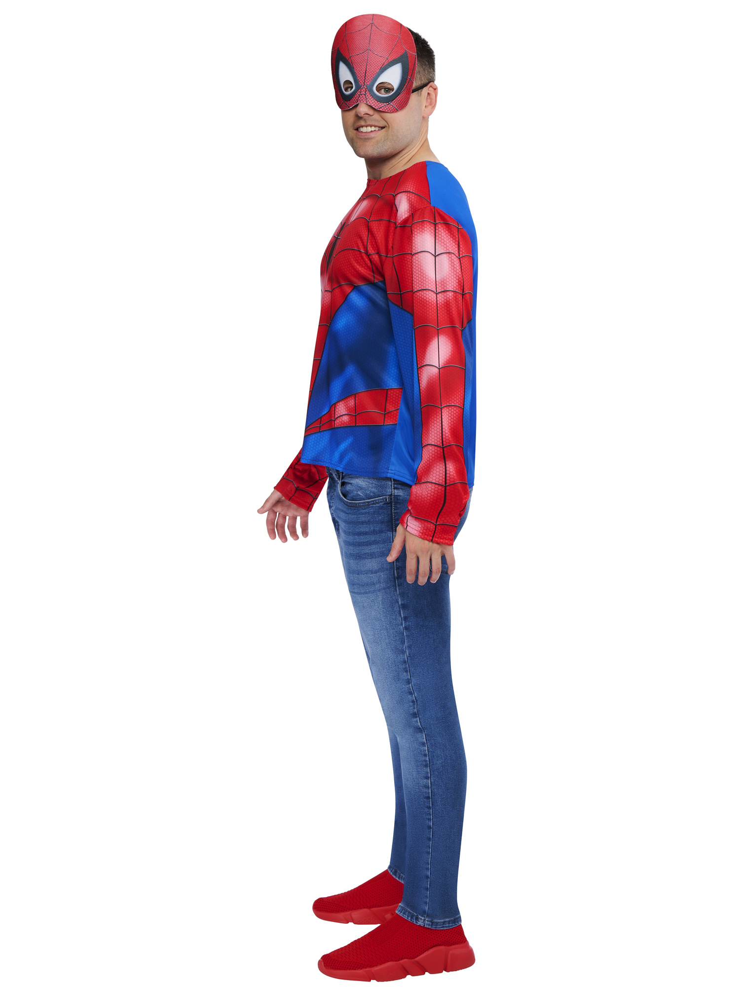 Kit de déguisement top et masque adulte Spider-Man - Taille unique M/L – Image 4
