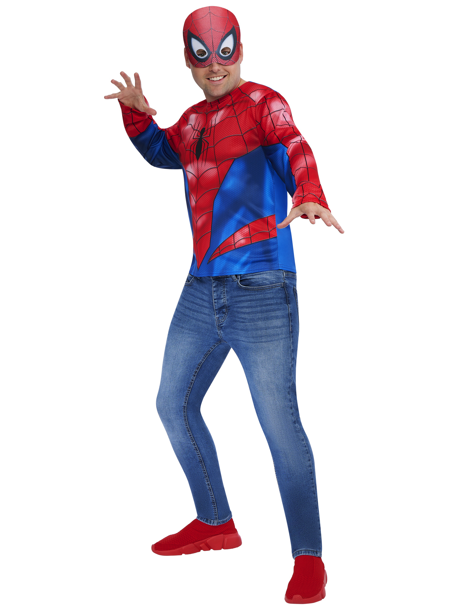 Kit de déguisement top et masque adulte Spider-Man - Taille unique M/L – Image 5