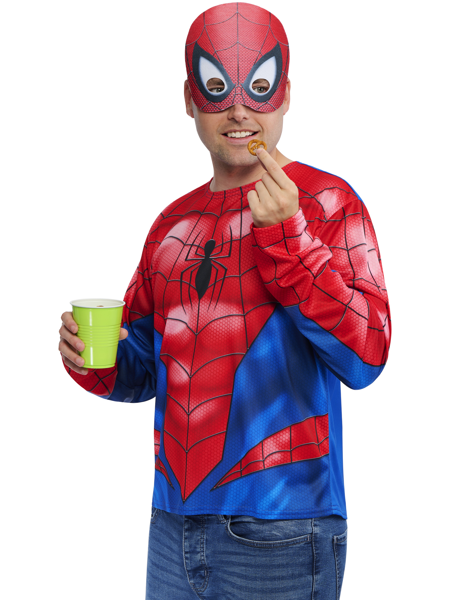 Kit de déguisement top et masque adulte Spider-Man - Taille unique M/L – Image 7