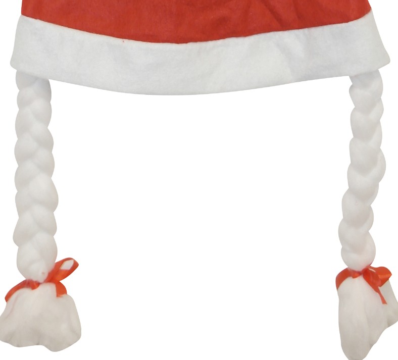 Bonnet de Noël avec tresses – Image 3