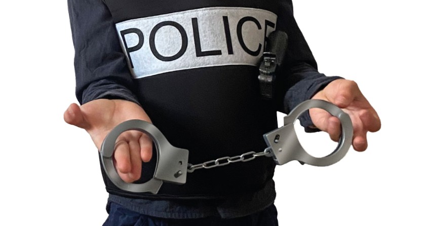 Kit Role Play Police Top + Chapeau + Menottes + pistolet + Talkie Walkie – Image 3