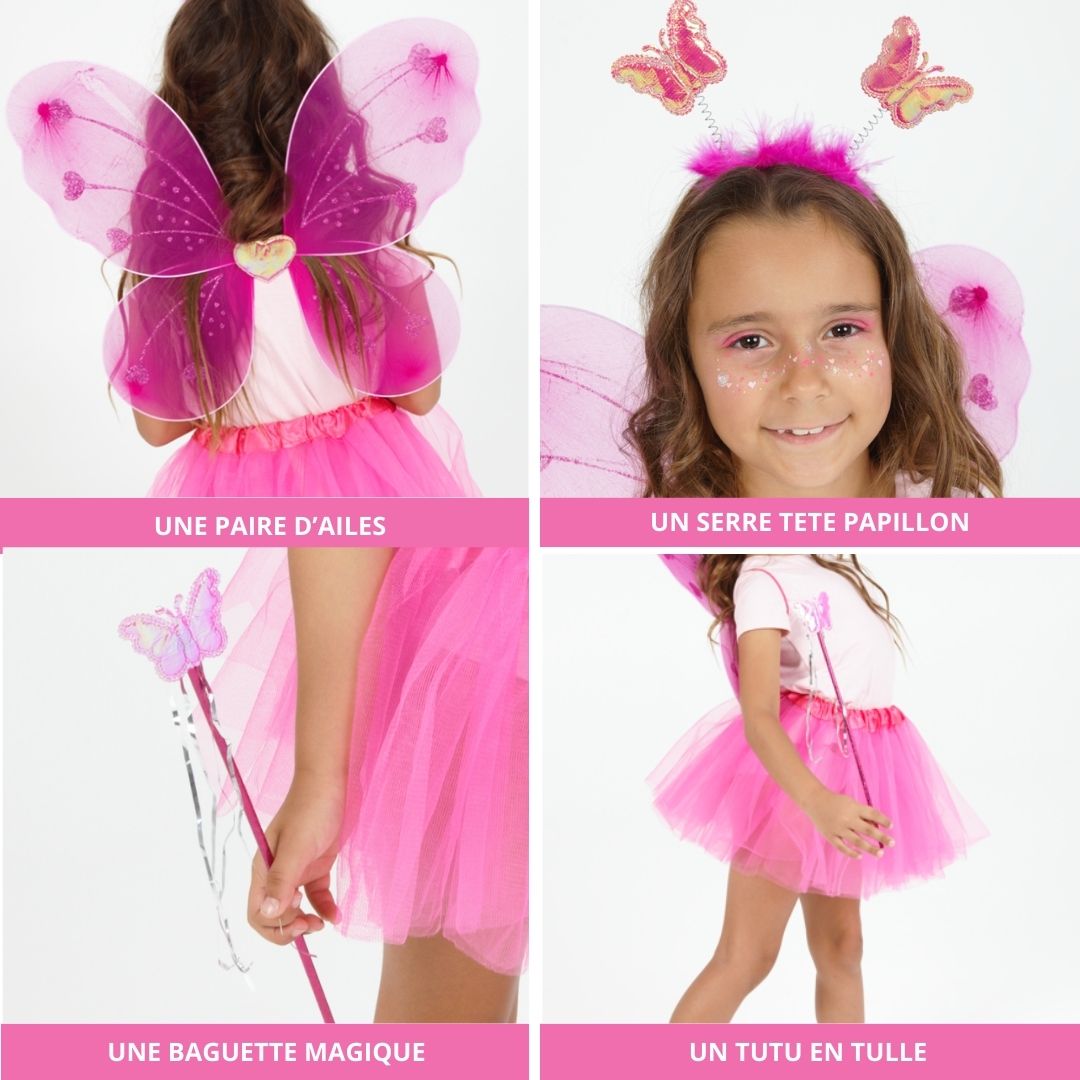 Set Tutu fée Papillon ailes et accessoires – Image 5