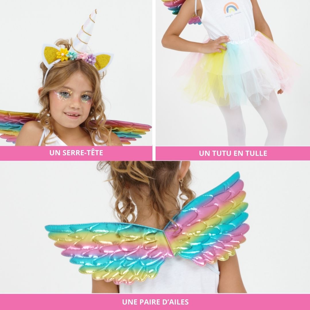 Set de déguisement tutu licorne + accessoires – Image 4