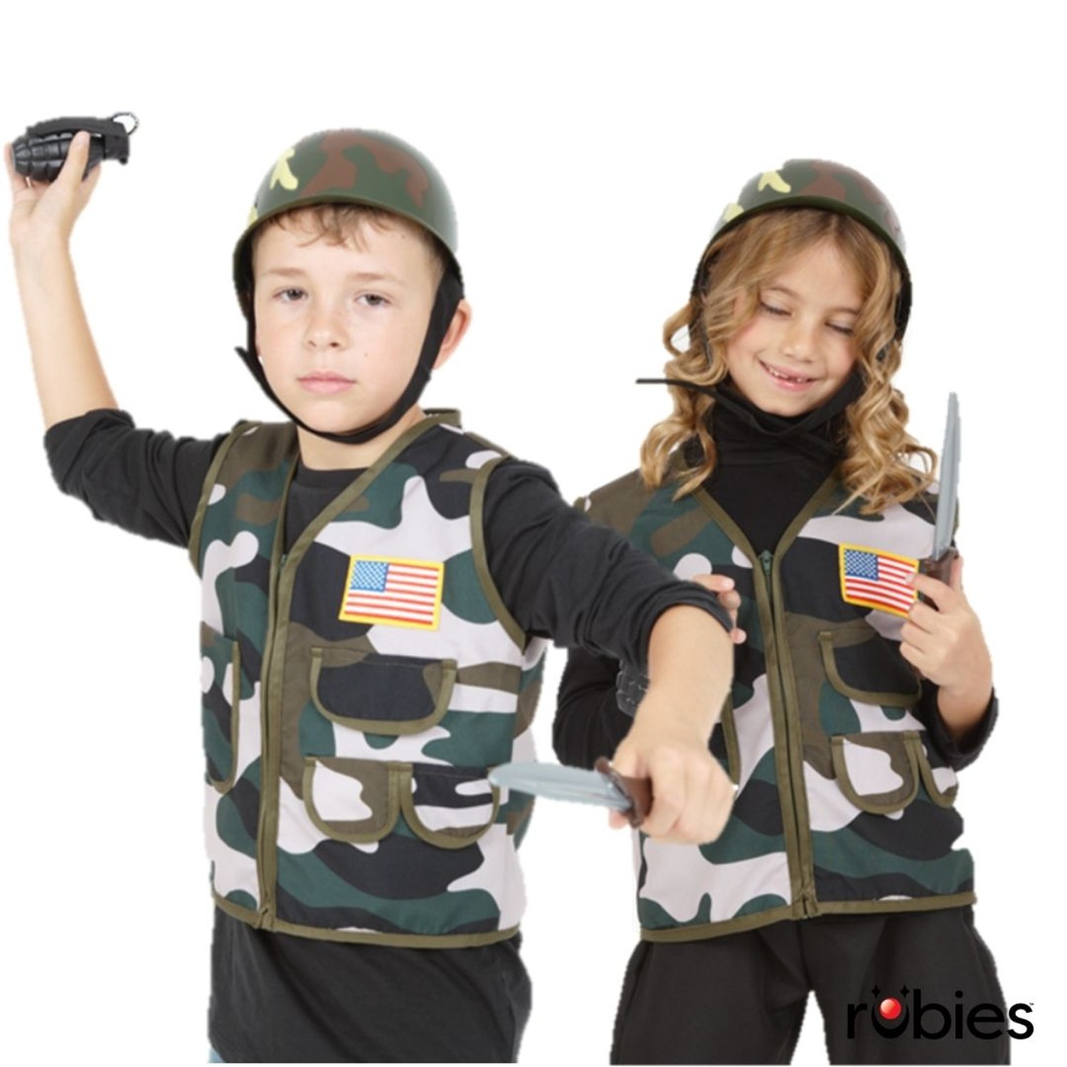 Kit de déguisement top et accessoires Militaire  (5-8ans) – Image 4