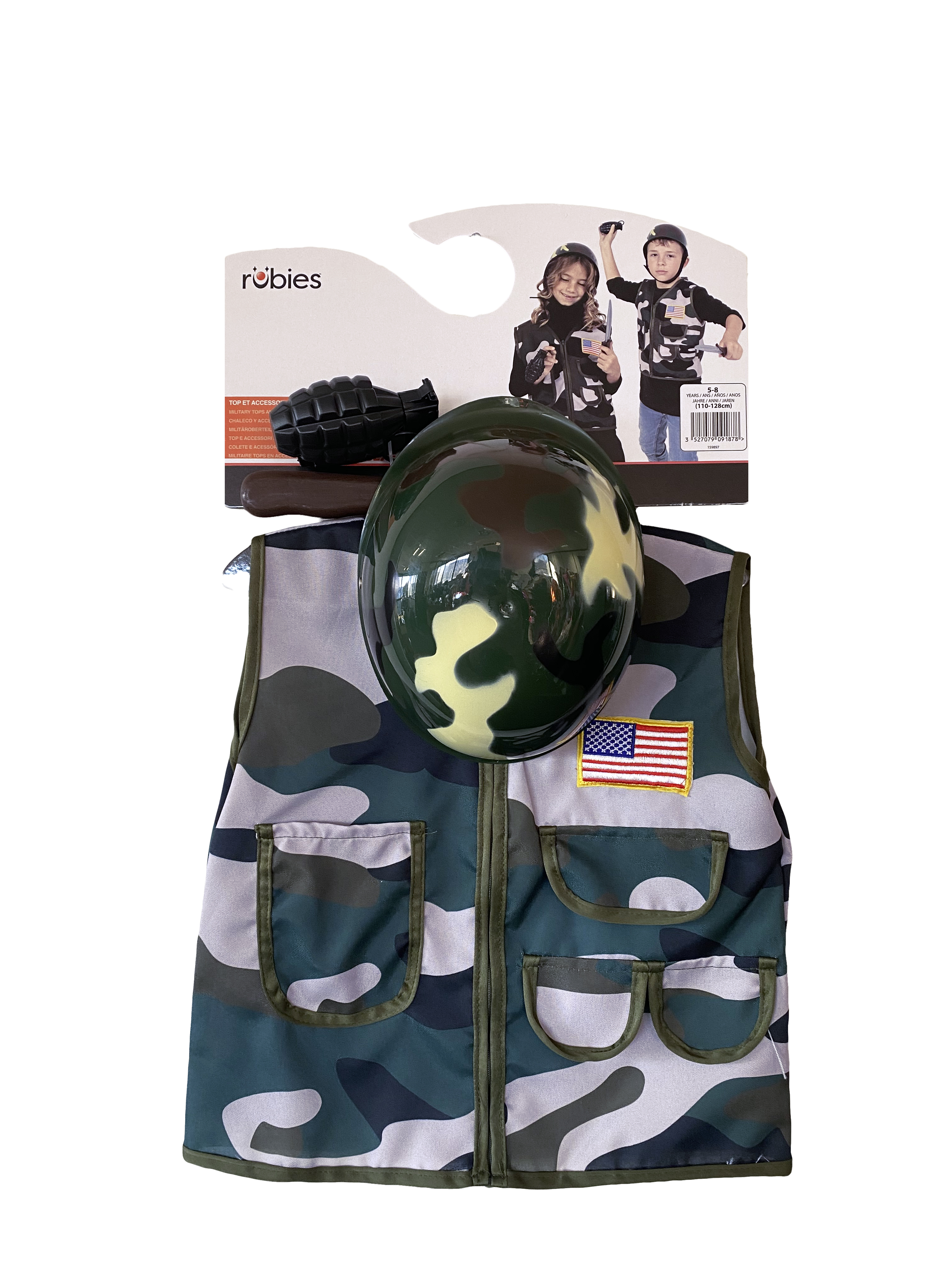 Kit de déguisement top et accessoires Militaire  (5-8ans) – Image 5