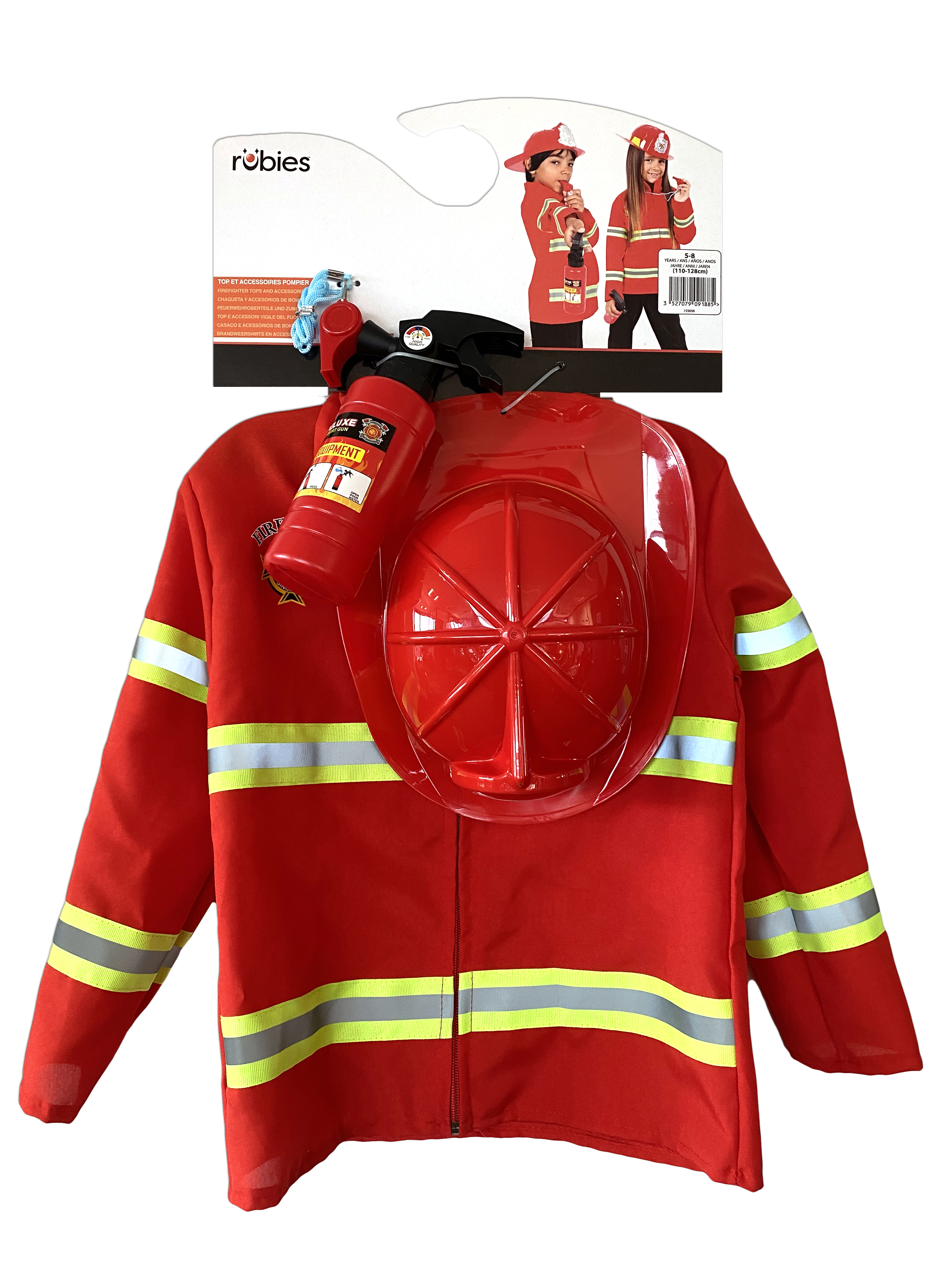 Kit de déguisement top et accessoires Pompier (5-8 ans) – Image 5
