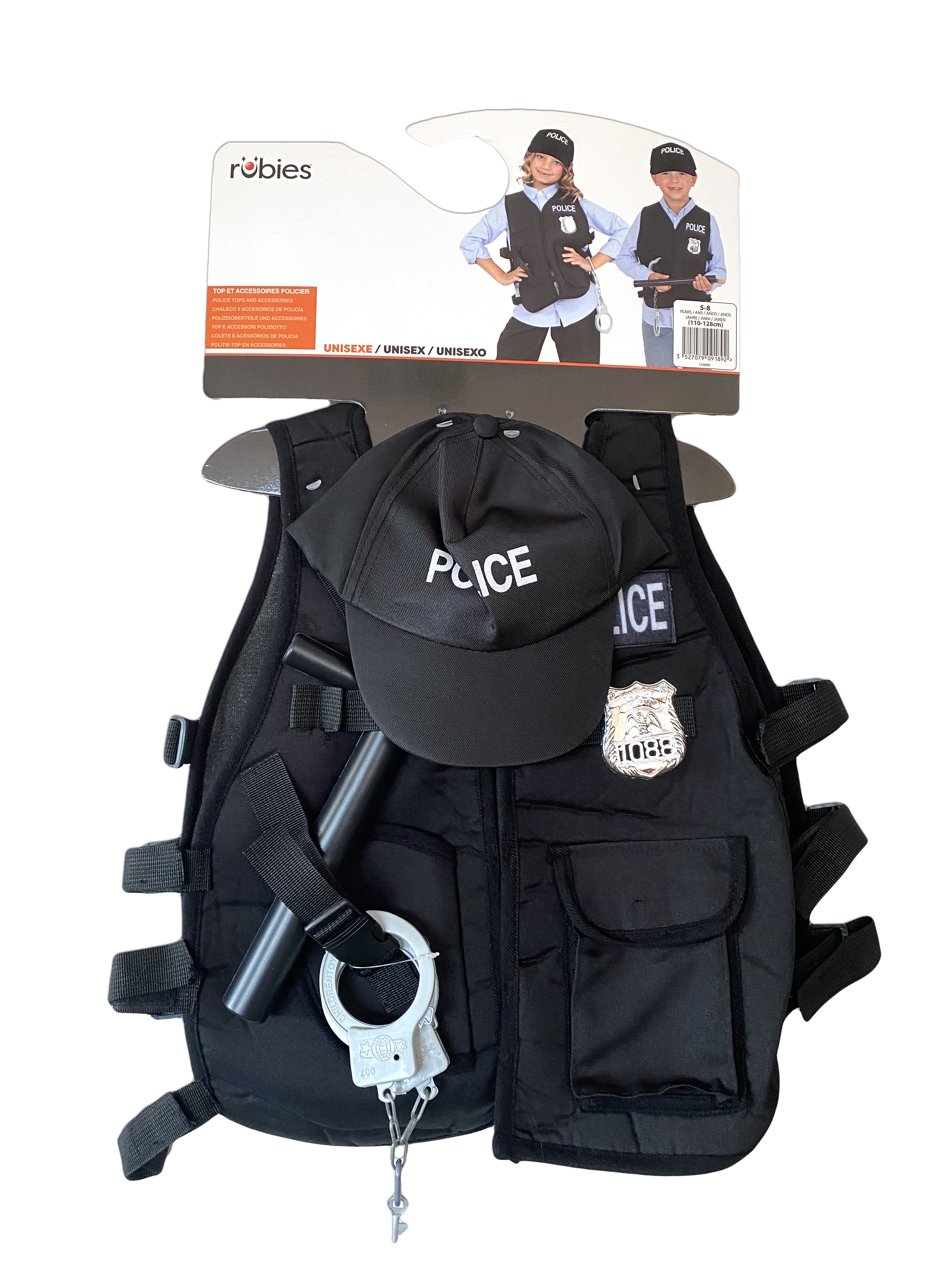 Kit de déguisement top et accessoires Policier (5-8 ans) – Image 5