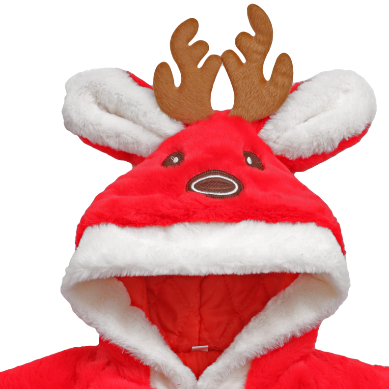 VESTE NOEL BEBE ROUGE 2-3 ANS – Image 5