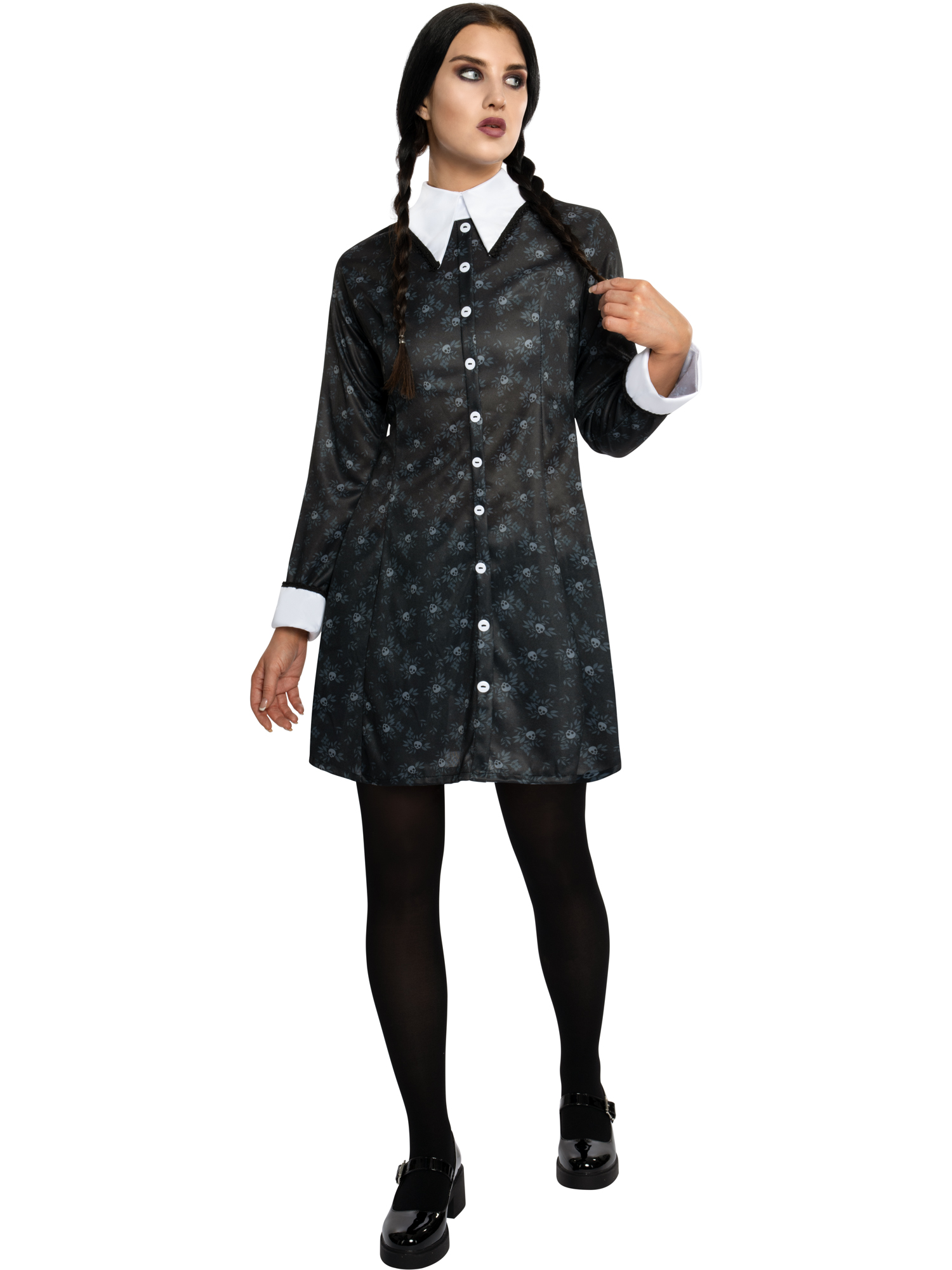 Déguisement Classique adulte Mercredi Addams – Image 5