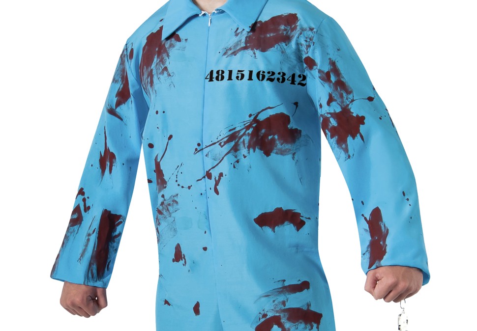 Deguisement adulte homme prisonnier zombie – Image 3