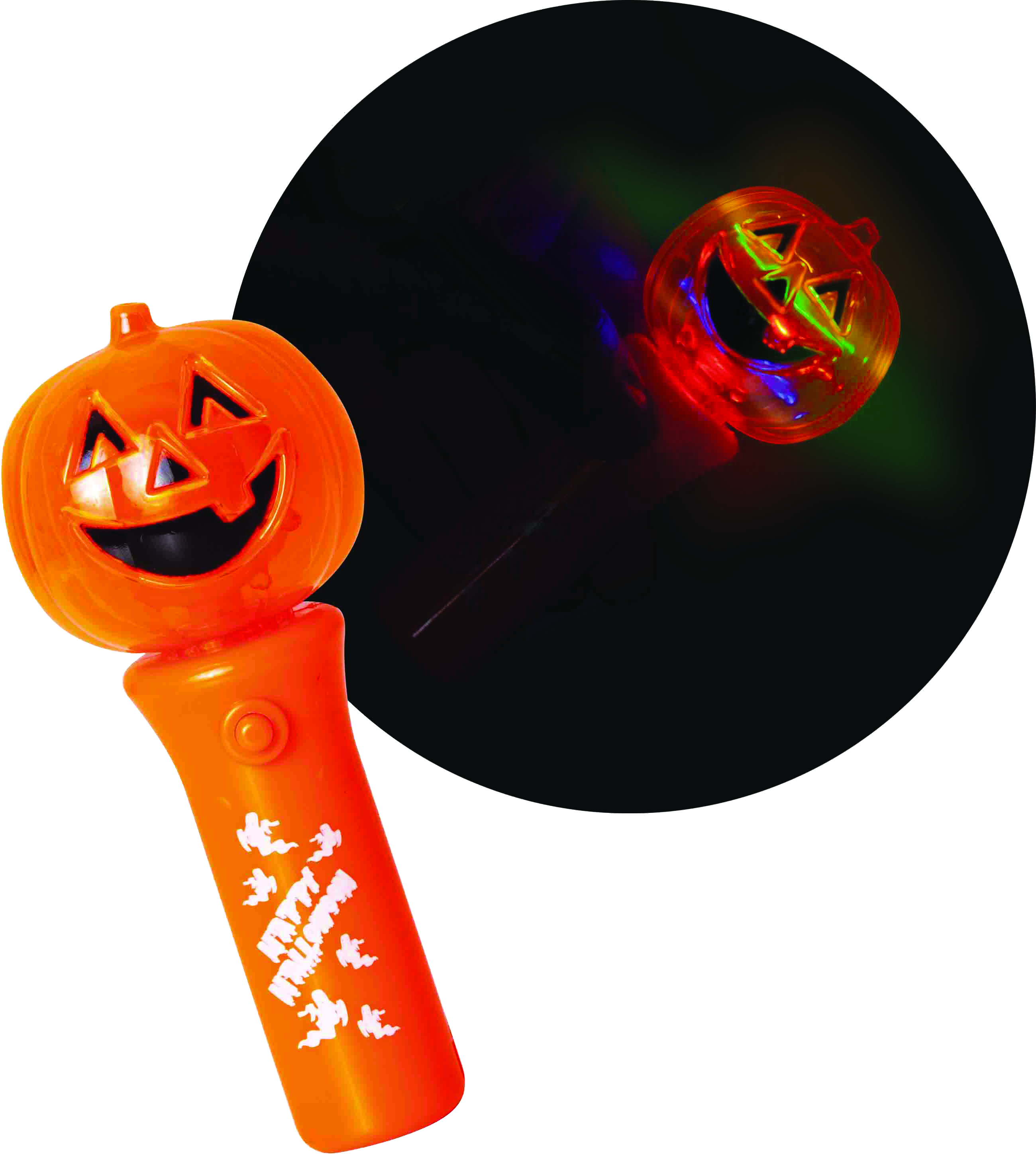 Mini Baguette lumineuse Spinner Citrouille – Image 4