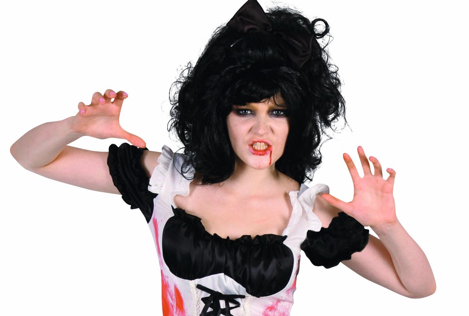 Déguisement adulte soubrette zombie – Image 3