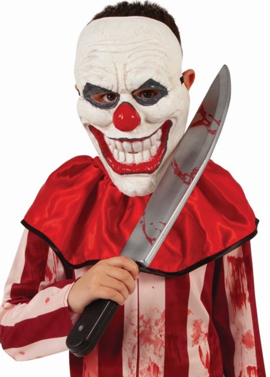 Déguisement Clown rayé rouge et blanc – Image 3